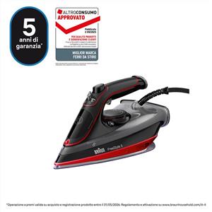 Braun - Ferro A Vapore Freestyle 5 Si5057rd-rosso Nero