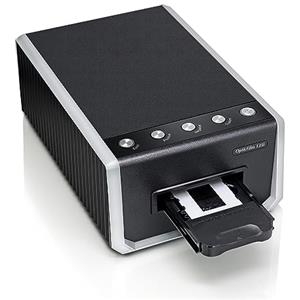 Plustek OpticFilm 135i - Scanner automatico per pellicole e diapositive, Batch converte diapositive da 35 mm e negativi per pellicole, 7200 dpi e polvere infrarossa