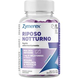 Zymerex Riposo Notturno - 60 Gommose Frutti di Bosco per Rilassamento e Sonno Ristoratore