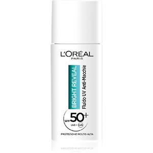 L'Oréal Paris Bright Reveal Fluido UV Anti-Macchie SPF 50 con Niacinamide e Vitamina E - 50 ml