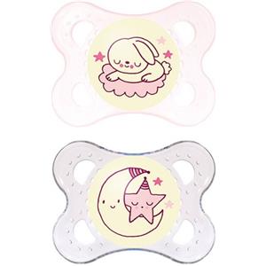 Mam Succhietto Original Night 2-6 Mesi in Silicone Confezione Doppia