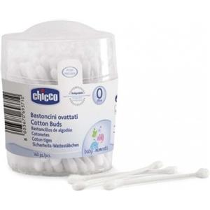 Chicco Bastoncini Ovattati in Cotone 160 Pezzi - Morbidi e Flessibili per l'Igiene del Bambino