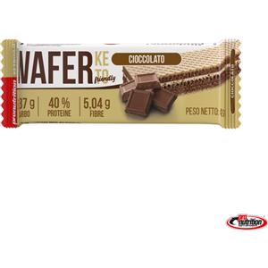 PHARMATEAM PRONUTRITION Wafer Keto Cioccolato 42g - Alto Contenuto Proteico, Snack Goloso e Croccante