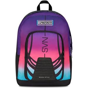 Seven Zaino Scuola Freethink Nuanced, Viola, Doppio Scomparto Con Tasca per PC e Tasca per Borraccia, Capienza 34 litri, Scuole Medie e Superiori, Per Ragazzo e Ragazza