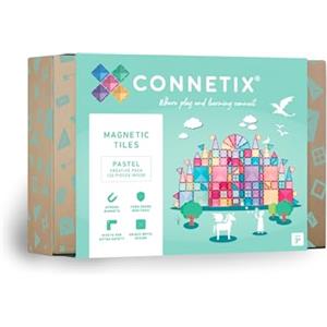 CONNETIX Set di Costruzioni Magnetiche Pastello - 120 Pezzi per Creatività Illimitata