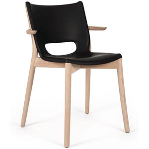 Alessi Poltrona Poêle di Philippe Starck - Sedia con Braccioli in Acciaio Nero