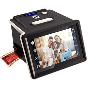 HP FilmScan Touch Screen Scanner per Pellicole e Diapositive con Schermo LCD da 5", Converte Rapidamente Negativi e Diapositive in Foto JPEG Digitali da 22MP, Compatibile con Pellicole 135, 126 e 110