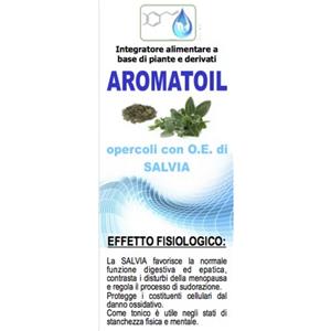 BIO-LOGICA Aromatoil Salvia - Integratore Alimentare 50 Opercoli per la Digestione e Menopausa