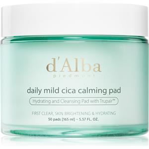 d'alba Piedmont Daily Mild Cica Calming Pad - Dischetti tonificanti calmanti e idratanti per pelle sensibile