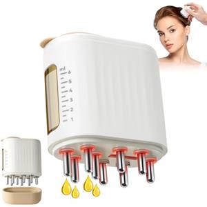ACWOO Massaggiatore Elettrico per Cuoio Capelluto, Massaggiante Crescita dei Capelli e Applicatore Per Oliatura dei Capelli 2 In 1, Massaggiatore Scalpo per Olio Essenziale Trattamento dei Capelli