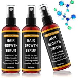 Aisisree Siero Spray per la Crescita dei Capelli per Uomini/Donne, Accelera la Crescita dei Capelli, Previene la Caduta dei Capelli nelle Donne, Con Olio di Rosmarino, Olio di Ricino e Biotina per la Crescita