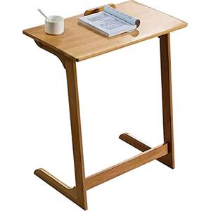 BAKAJI Scrivania Tavolo Postazione da Lavoro Arredamento Porta Pc Computer in Legno di bamboo Tavolino Letto Divano Piano in Legno MDF Inclinabile Casa Ufficio Design Moderno Dimensioni 60 x 36 x 67cm