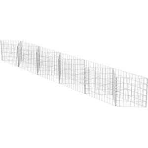 vidaXL Gabbione in Rete Fioriera Acciaio 300x30x50cm da Giardino Orto Rialzato