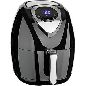 Bakaji Friggitrice ad Aria Calda Senza Olio Airfryer XL Display Digitale a 7 Programmi Capacità 3.2 Lt Premium 1400 W