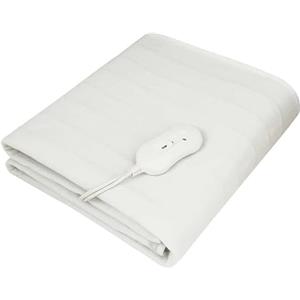 BAKAJI Coperta Elettrica Termica Singolo Dimensione 150 x 80 cm in Tessuto Poliestere Coprimaterasso Scaldaletto Elettrico con Telecomando Termocoperta Scalda Letto 3 Impostazioni Calore e Timer