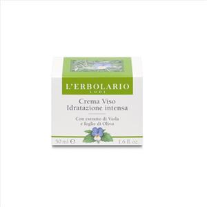 L'Erbolario Crema Viso Idratazione Intensa con Estratto di Viola e Foglie di Olivo - 50 ml