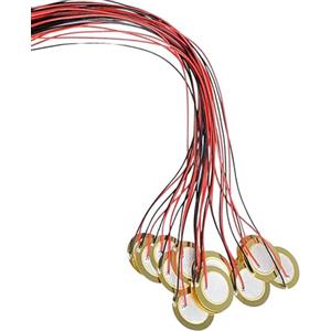 Tanxier Trasduttore piezoelettrico - Contact Piezo Elements con fili da 9,8 pollici,rofono a contatto per strumento acustico, pickup piezoelettrico, pickup ukulele, chitarra