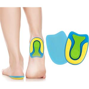 ACWOO Solette per Tallone,1 Paia (2 PZ) Talloniera in Gel di Silicone, Tendine d'Achille Plantari per Tallonite, Talloniere Scarpa per Fascite Plantare, Spina Calcaneare, la Tendinite（S）