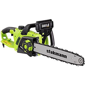 BAKAJI Motosega Elettrica 2400W, Elettrosega a Catena con Lama 40 cm per Tagliare Rami e Legno, Sega con Velocità 15m/s, Taglio Massimo 35 cm Diametro e Alimentazione 220/240V - 50Hz