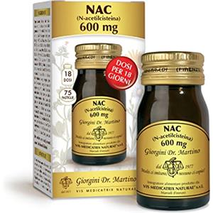 Dr Giorgini Dr. Martino Nac (n-acetilcisteina) Pastiglie, color Beige Chiaro, 30 g