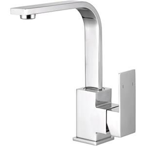 iVIGA Rubinetto da cucina ad alta pressione, in acciaio inox, girevole a 360°, miscelatore monocomando, miscelatore cromato (Cromo)