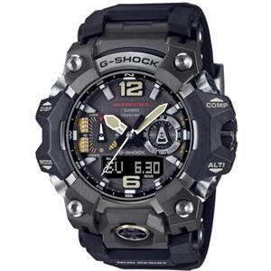 CASIO Orologio da uomo al quarzo con cinturino in acciaio inossidabile GWG-B1000-1AER, Nero, striscia
