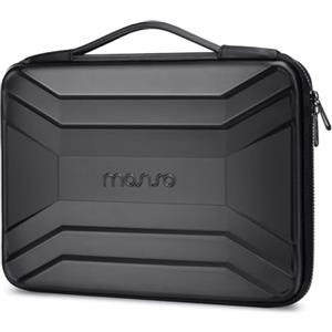 MOSISO 15-16 pollici Custodia Rigida Laptop, 15,6 pollici Impermeabile | Borsa Computer Compatibile con MacBook HP Dell, Custodia Rigida PC EVA Trapezoidale Simmetrica con Maniglia, Nero