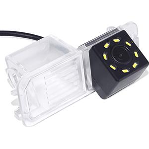 Berlingan Colore telecamera di retrovisione con linee di griglia come luce targa, sensore di parcheggio Nero per Skoda New beetle Polo V 6R Passat CC Golf 6 Golf VI MK4 MK5 MK6 EOS LUPO