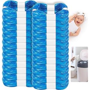 KALBIGRO 20 Pezzi Ricarica Mangiapannolini, Sacchetti Mangiapannolini Compatibile con Maialino Foppapedretti Angelcare Tommee Tippee Twist & Click Simplee Tec Litter Locker