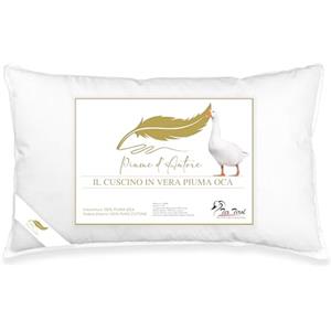 Tex family Cuscino Letto Matrimoniale in Piuma d'Oca | Guanciale Singolo Ergonomico 50x80 cm | Morbido, Traspirante e Ipoallergenico | Cuscino Vera Piuma d'Oca | Piume d'Autore (1)