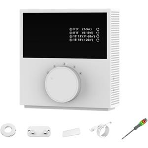 Xnuiasqe Ionizzatore d'Aria Intelligente con Display A LED Purificatore d'Aria per Casa da 2400 mAh USB Tecnologia Ionica Negativa A Basso Rumore