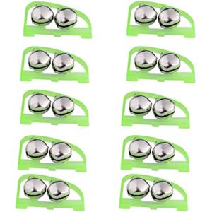 LiJuanWang Campana da Pesca,10 Pezzi Pesca di Campane,Pesca Campana di Allarme,Campana per Canne da Pesca,Campana da Pesca in Metallo,per Canna da Pesca da Pesca All'aperto