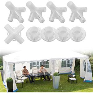 KBNIAN 9 Pezzi Ricambio per Gazebo 3x3 m Tenda da Sole Piedi Angolo Centro Tenda Accessori Parti di Ricambio per Campeggio Allaperto Parti Del Connettore Della Tenda