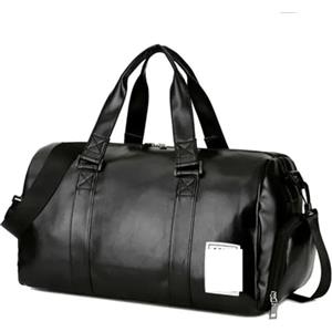 YXINAER Borsone da Viaggio Pelle Borsa da palestra in pelle, borsa sportiva asciutta e bagnata for uomo donna, for allenamento, fitness, yoga, viaggio, bagaglio a tracolla(S)