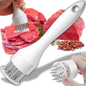 Retoo Meat Tenderizer con 21 Lame in Acciaio Inox, battacarne Professionale, Carne, affilacoltelli, Martello da Bistecca Manuale per affilare bistecche, Veal & Poultry in Cucina