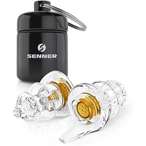 Senner® WorkPro - Tappi per le orecchie per la protezione dell'udito, con contenitore in alluminio. Facili da indossare e delicati, proteggono dai rumori durante il lavoro
