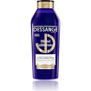 DESSANGE - Shampoo Blu Nutri-Correttore Biondo Californiano - Acido Lattico & Miele Di Manuka - Nutre & Neutralizza i riflessi gialli - Capelli biondi, colorati, decolorati - 280 ml