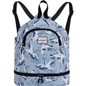HAWEE Zaino Sportivo Grande Impermeabile con Coulisse - Borsa da Palestra con Tasca Interna Unisex per Vita Quotidiana, Scuola, Sport All'aperto, Tempo Libero, Yoga, Spiaggia, Nuoto