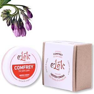 ELEK Unguento Consolida Bio 20ml - Pomata Naturale alla Consolida Maggiore per la Cura di Muscoli, Articolazioni, Ginocchia, Spalle, Collo e Schiena - Crema con Cera d'Api & Olio di Cocco e Oliva