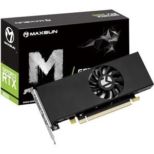 maxsun GeForce RTX 3050 6G Scheda grafica GDDR6 Video Scheda grafica GPU per Gaming PC ITX Design PCI Express 4.0, HDMI 2.1, DisplayPort 1.4a (Sottile e a basso profilo)