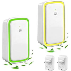 AUAUY 2 Pezzi Purificatore d'Aria, Mini Air Purifier Plug In Negative Ion Air Purifier, Purify Smell per Ufficio, Stanza, Bagno, Animali, Case Nuove, Bagni e Cucine