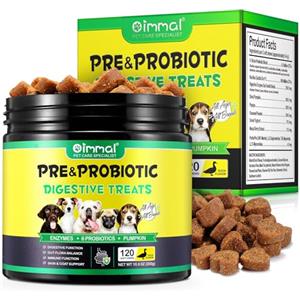 RSGRT Probiotici per Cani, Probiotico Digestivo per Cani Enzimi Digestivi, Sistema Immunitario e Supporti per la Salute Generale, Flora Intestinale, Sollievo dal Prurito Allergico