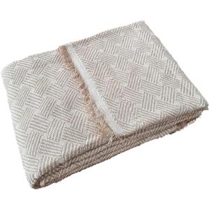 LUA VIKA Telo copridivano - 125x180 cm - Lazo Beige - Gran foulard per divano - Copriletto matrimoniale cotone - Foulard copridivano - Telo divano