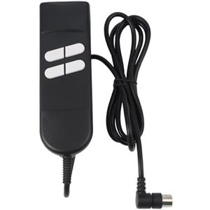 Jurtmy Telecomando di ricambio per poltrona massaggiante e relax, controllo a 5 poli con cavo da 1,5 m, nero (4 pulsanti elbow)