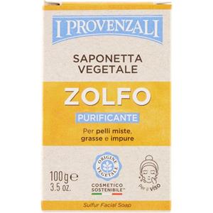 I Provenzali Saponetta Purificante allo Zolfo 100 g - Sapone artigianale vegetale per pelli impure