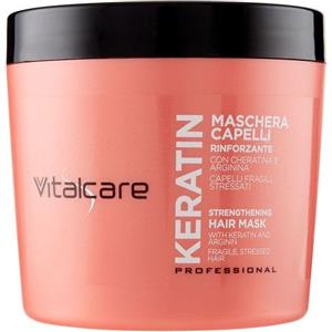 Vitalcare Keratin - Maschera Rinforzante per Capelli Fragili e Stressati, con Cheratina e Arginina, 500 ml