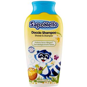 PAGLIERI Saponello Doccia Shampoo Delicato per Bambini 250 ml - Fragranza Banana, Dermatologicamente Testato, Senza Parabeni e Allergeni