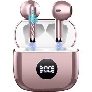 Jxrev Cuffie Bluetooth Auricolari Bluetooth 5.4, Cuffie Wireless con 4 ENC Cancellazione Rumore Mic, Cuffie in Ear 40 Ore di Riproduzione, Cuffie Senza Filo HiFi Stereo IP7 Impermeabili per iOS & Android