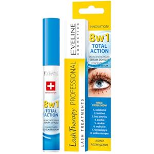 Eveline Cosmetics Lash Therapy Professional Siero Concentrato per Ciglia Total Action 8-in-1 con Olio di Argan e D-Pantenolo - Nutre, Rafforza e Favorisce la Crescita delle Ciglia