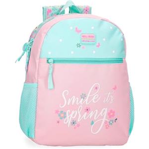 Roll Road Spring Dream Zaino scuola adattabile a carrello Multicolore 27 x 33 x 11 cm Poliestere, multicolore, 27x33x11 cms, Zaino scuola adattabile a carrello